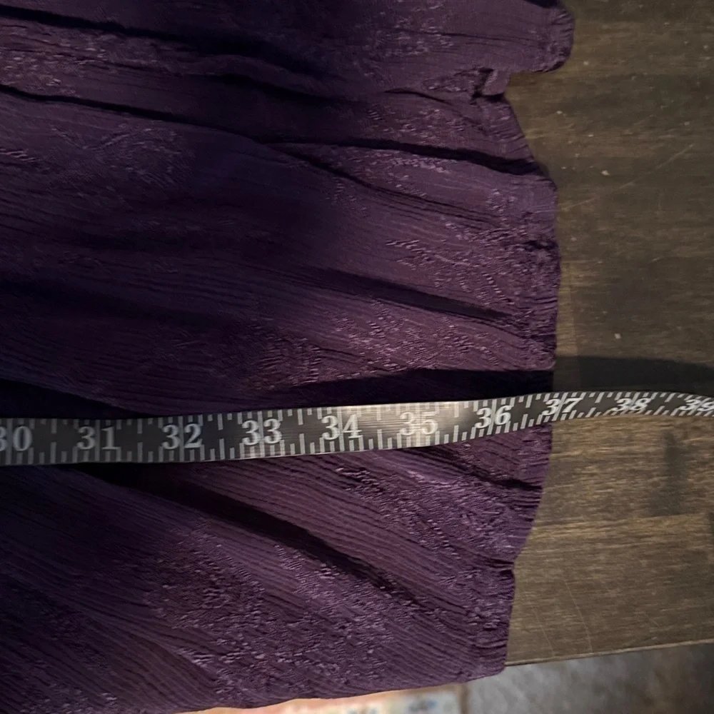 Bila Deep Purple Velvet & Crinckle Dress Witchy Whimsigoth 90s Size Medium